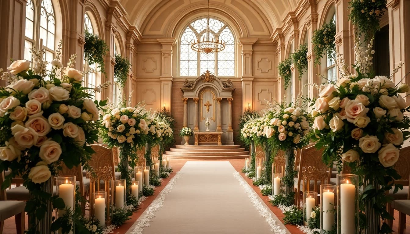 Beautiful wedding ceremony at the Best Wedding Venue Jacksonville with elegant decor and floral arrangements.