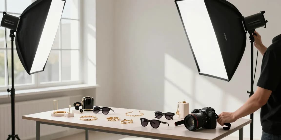 Photographie still life Milano avec des accessoires et une mise en scène professionnelle.