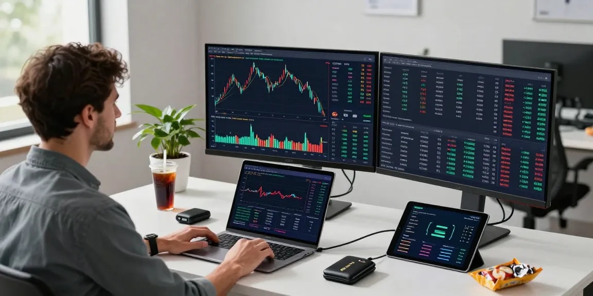Cricbet user trading cryptocurrency with real-time charts in a modern financial technology workspace.