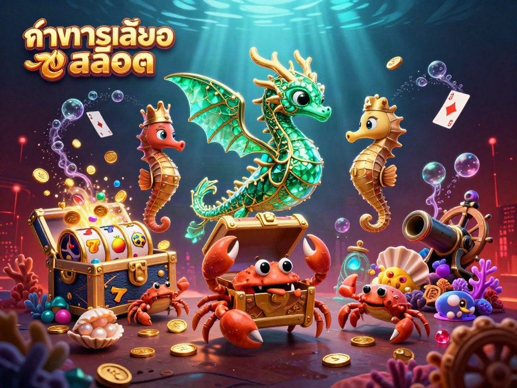 ทดลองเล่นสล็อต กับมังกรทะเล 3 มิติที่หรูหราและสล็อตแมชชีนในโลกใต้ทะเล