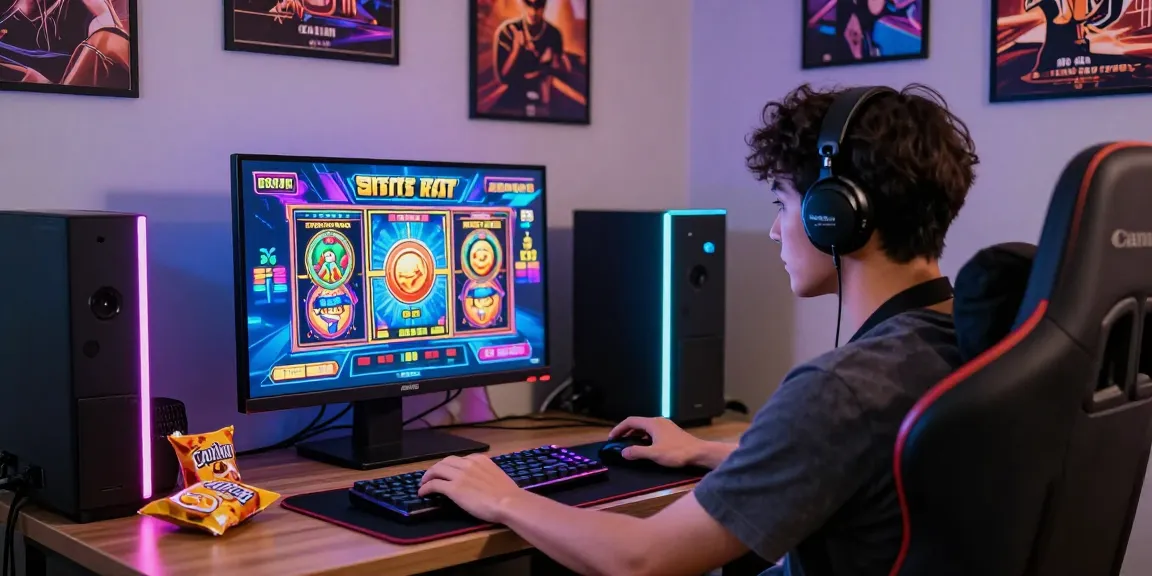 Experience the thrill of deposit pulsa tanpa potongan with a gamer enjoying a seamless gaming setup.