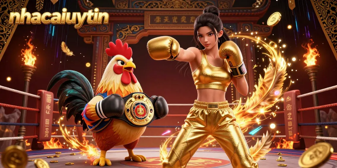 Engage with nhacaiuytin through a vibrant 3D illustration showcasing dynamic betting elements and competitive spirit.