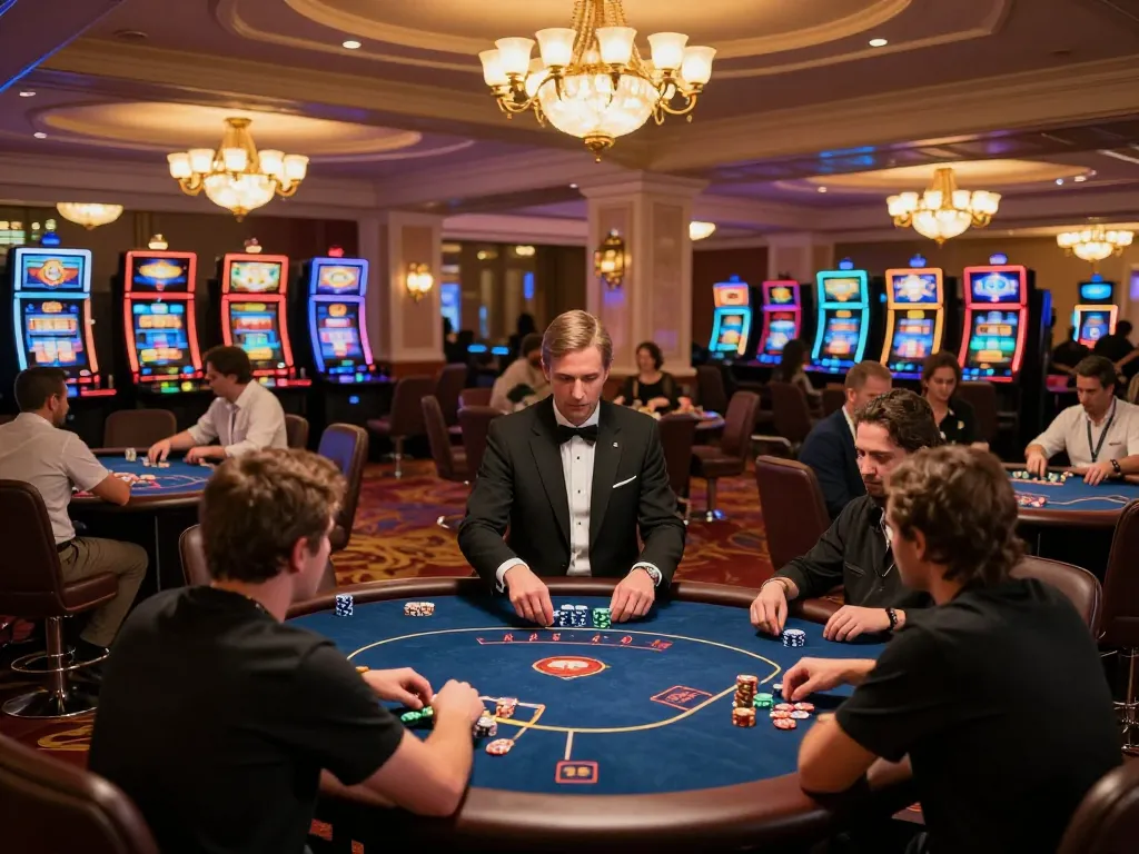 Players enjoying poker games at the vibrant 789 club casino, highlighting engaging gameplay and ambiance.