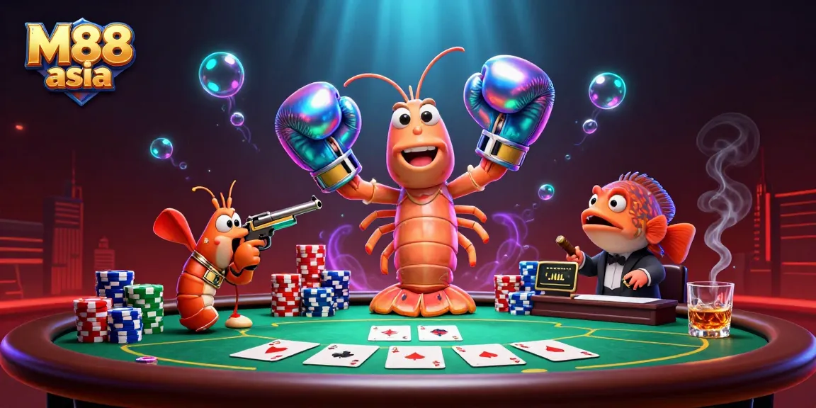 Engage with M88 asia by experiencing thrilling poker matches in vibrant underwater illustration