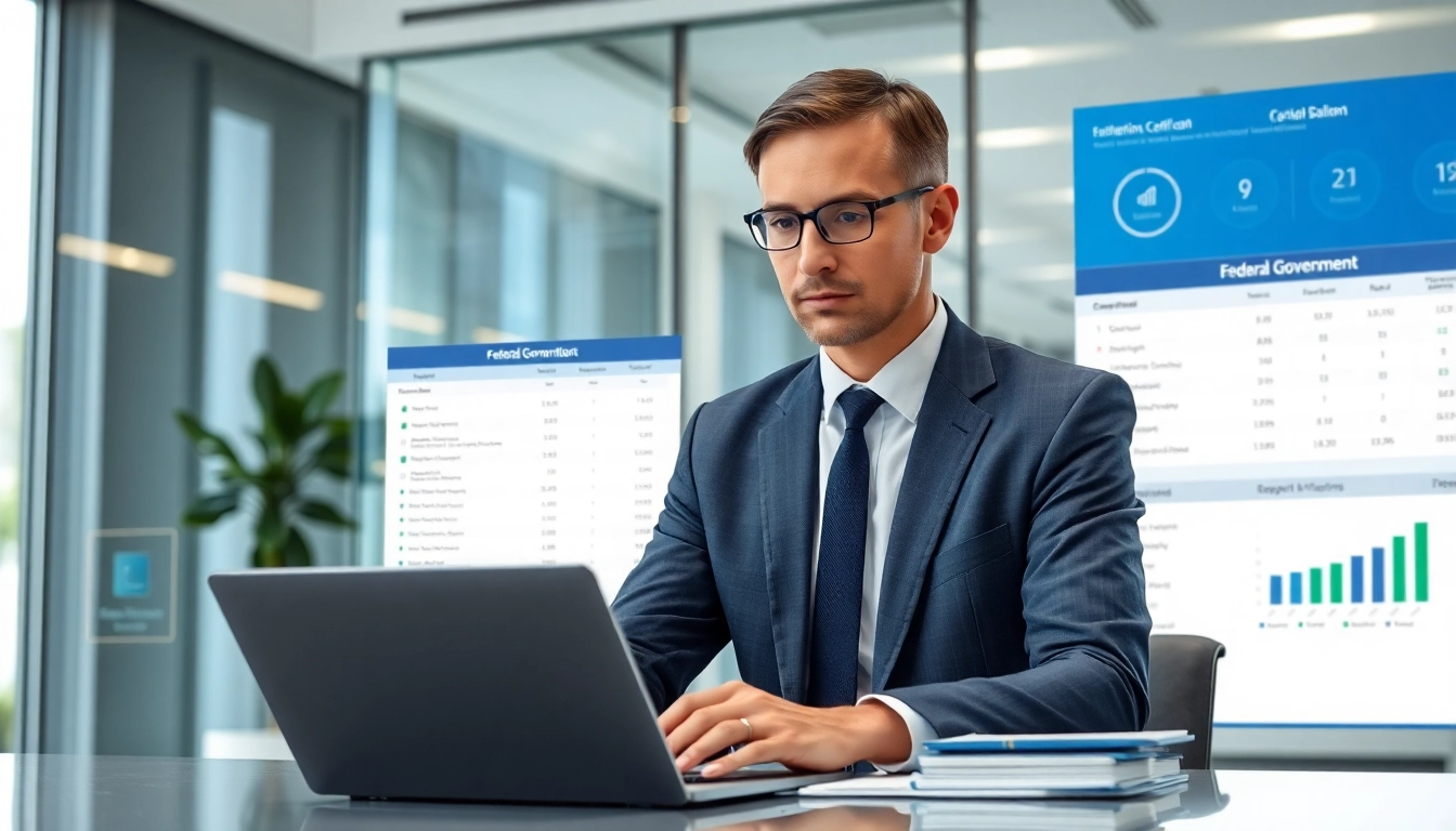 Consultant performing registration and certification in Federal databases for federal contracts.