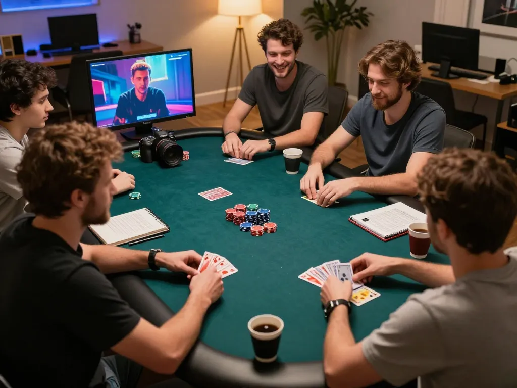 Players strategizing in a dynamic online game at nhà cái 8xbet, highlighting poker action.