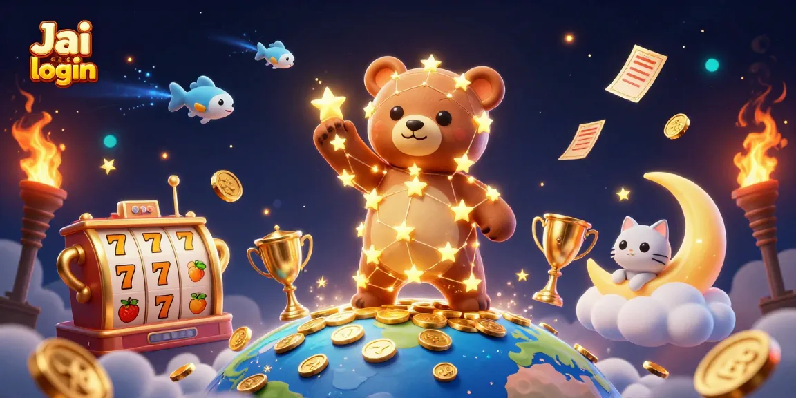 Experience the thrilling Jai club login with golden rewards, slot reels, and enchanting gaming elements.