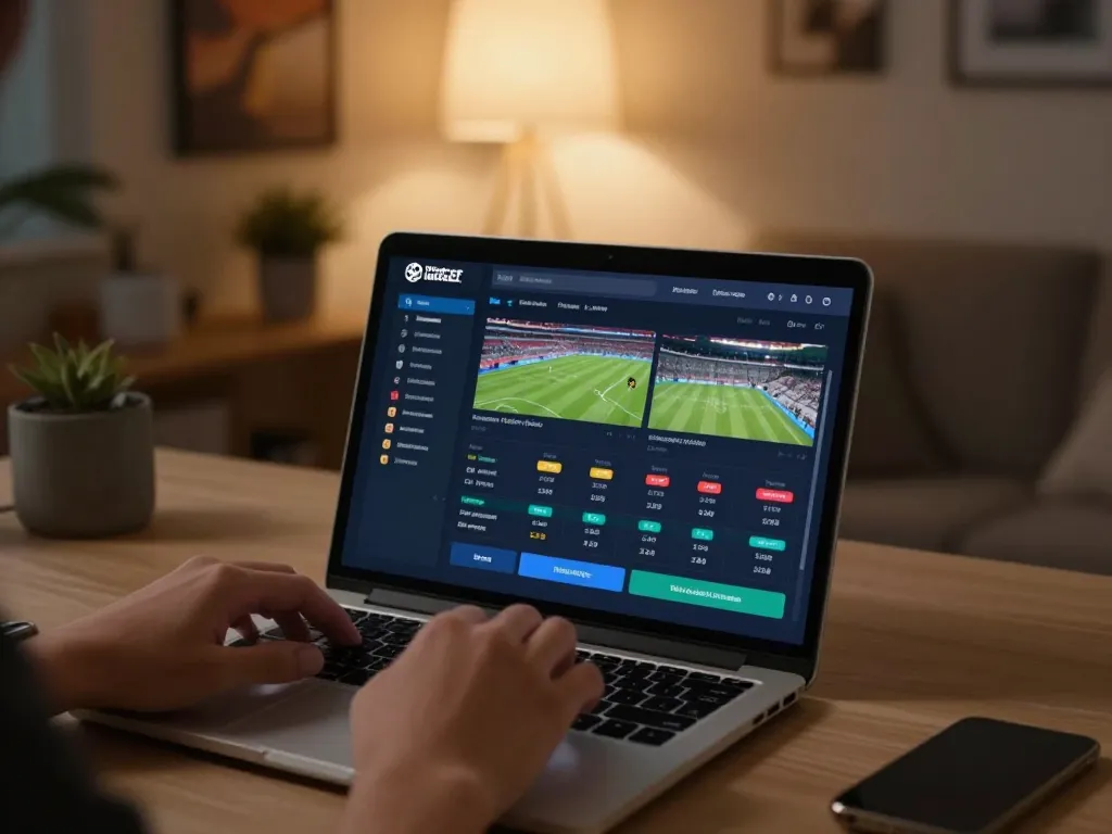 Placing bets on rr88 website for live sports events with convenient user interface.