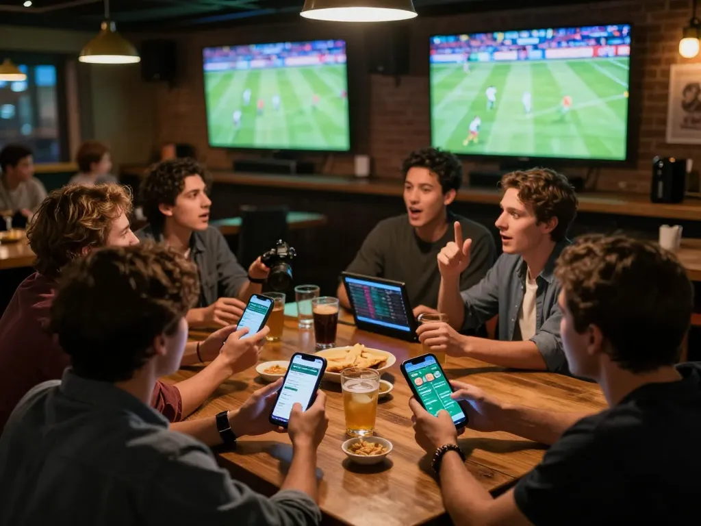 Bongdallu users strategically engaged in sports betting while enjoying a live match at home.
