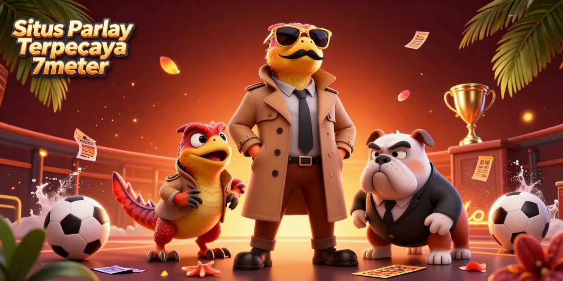 Experience the excitement of Situs Parlay Terpercaya 7meter with raptors in a casino scene.