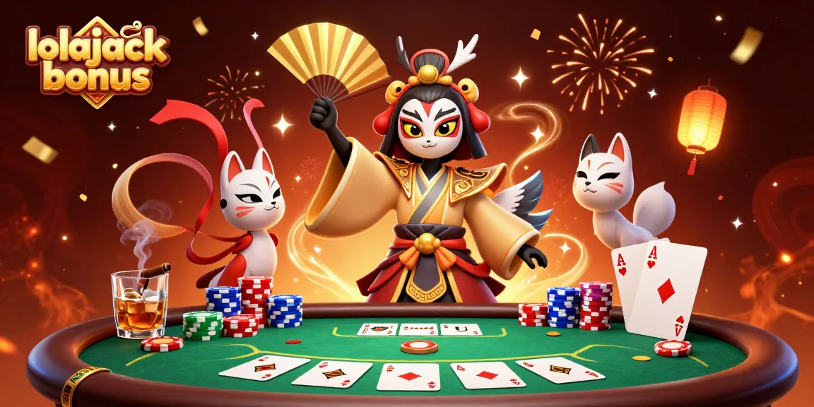 Experience the thrill of the lolajack bonus at a virtual poker game with stunning visuals.