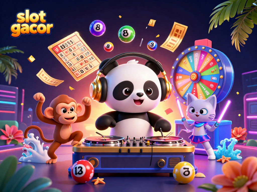 Experience the thrill of slot gacor with our vibrant scene showcasing colorful characters and dynamic game elements.