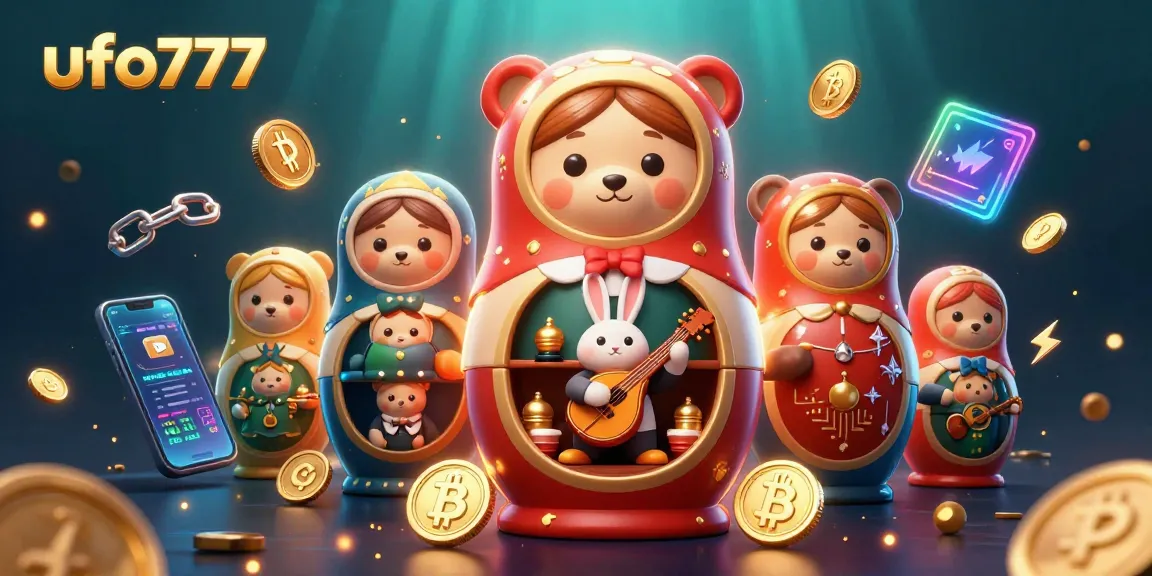 Experience the excitement of ufo777 with vibrant casino characters and crypto elements!