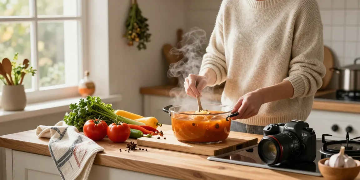 Genießen Sie das Erlebnis von Suppe kaufen mit frischen Zutaten in einer gemütlichen Küche.