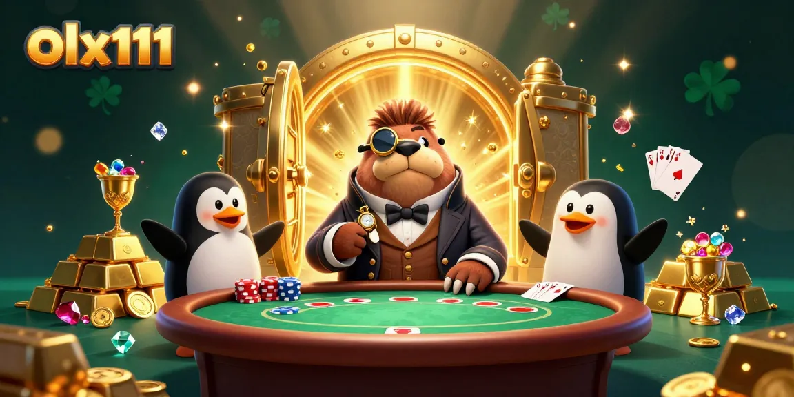 Engage with olx111 in an underwater poker showdown featuring a jolly walrus, penguin dealer, and bluffing pufferfish.
