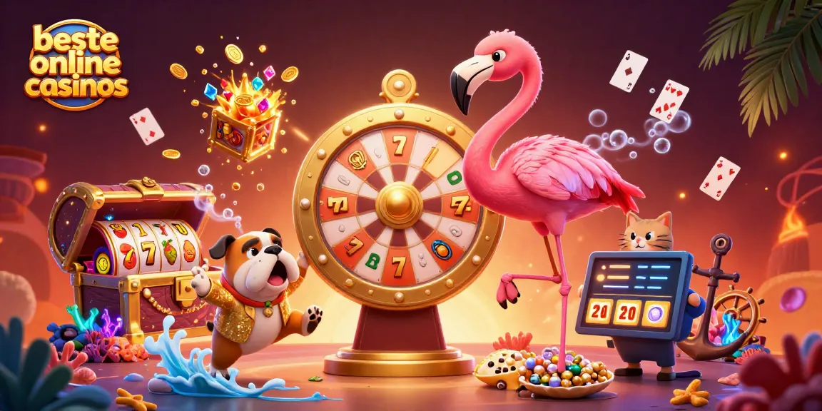 Engage with beste online casinos featuring vibrant characters and dynamic gaming elements in an exciting 3D scene.