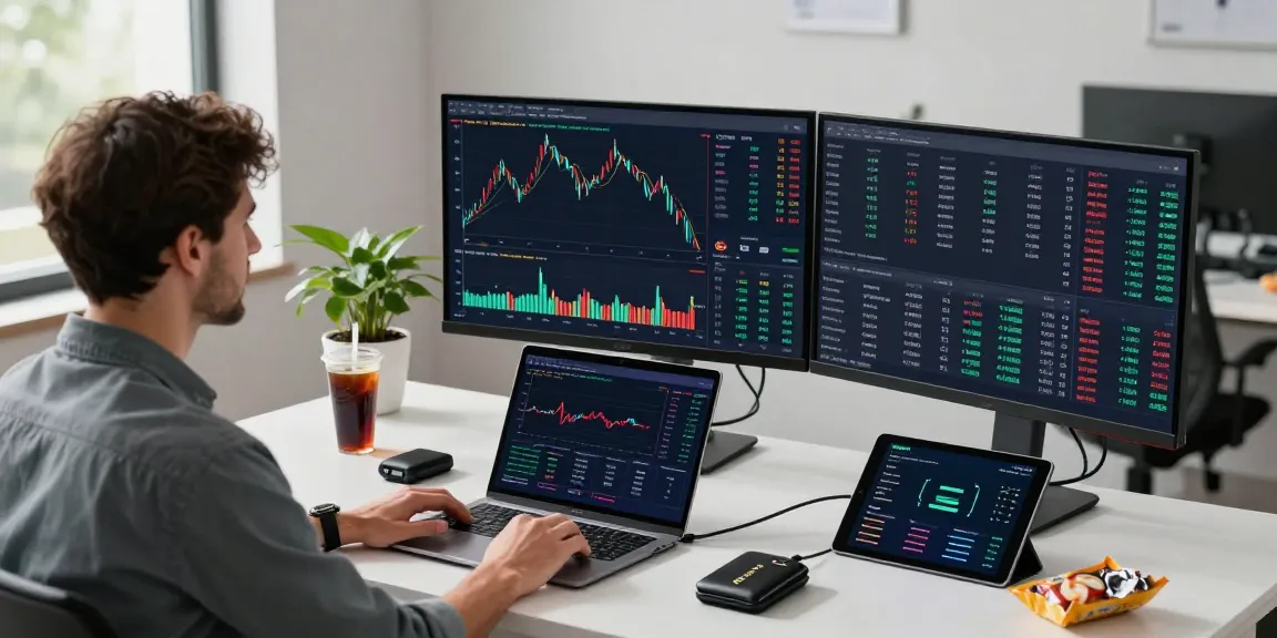 Cricbet user trading cryptocurrency with real-time charts in a modern financial technology workspace.