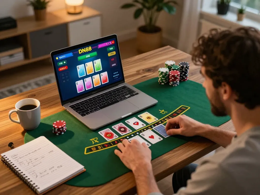 Engaging in DN88 online blackjack from a cozy setup boosts strategic gameplay excitement.