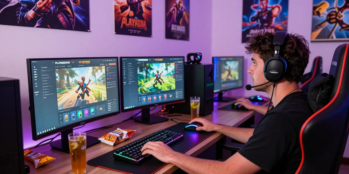 Experience the thrill of online gaming with playbook88 link showcased in a vibrant gaming setup.