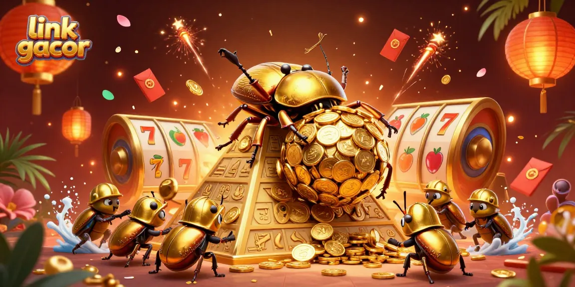 Experience winning moments with link gacor in this vibrant casino-themed illustration.
