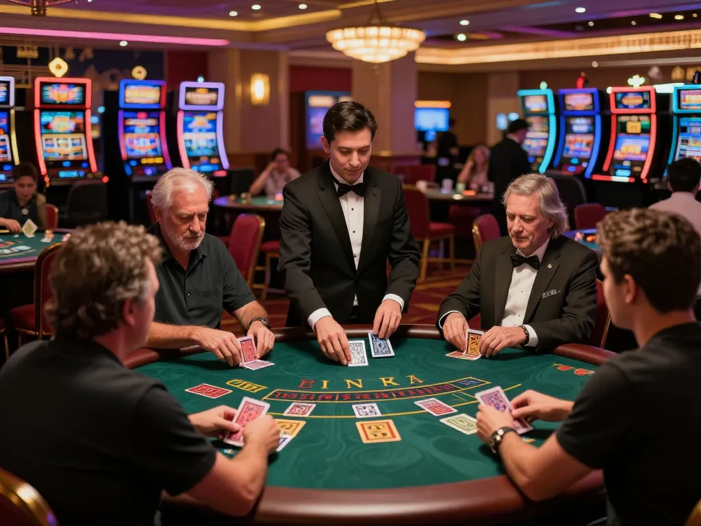 Players experiencing the excitement of blackjack at f8betz casino, showcasing dynamic gameplay.