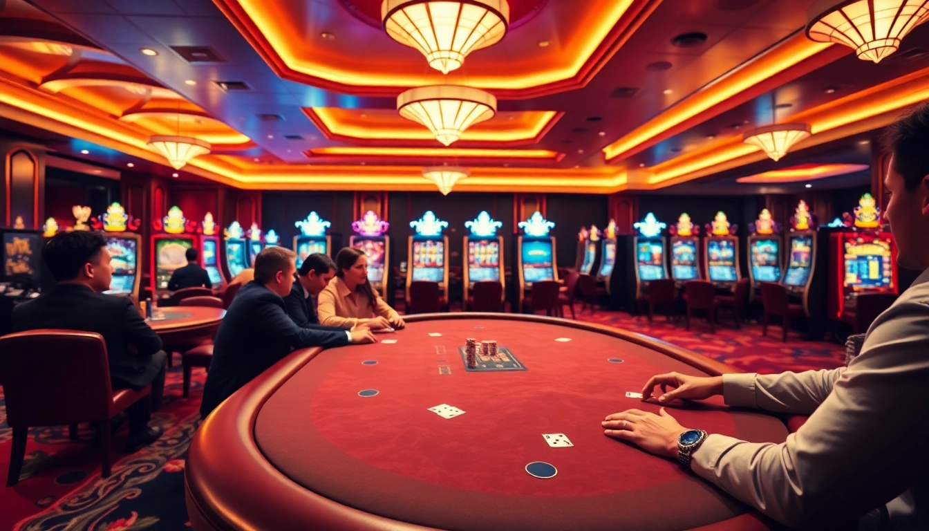 Kenangan4d menghadirkan suasana casino yang glamor dengan permainan poker dan mesin slot.