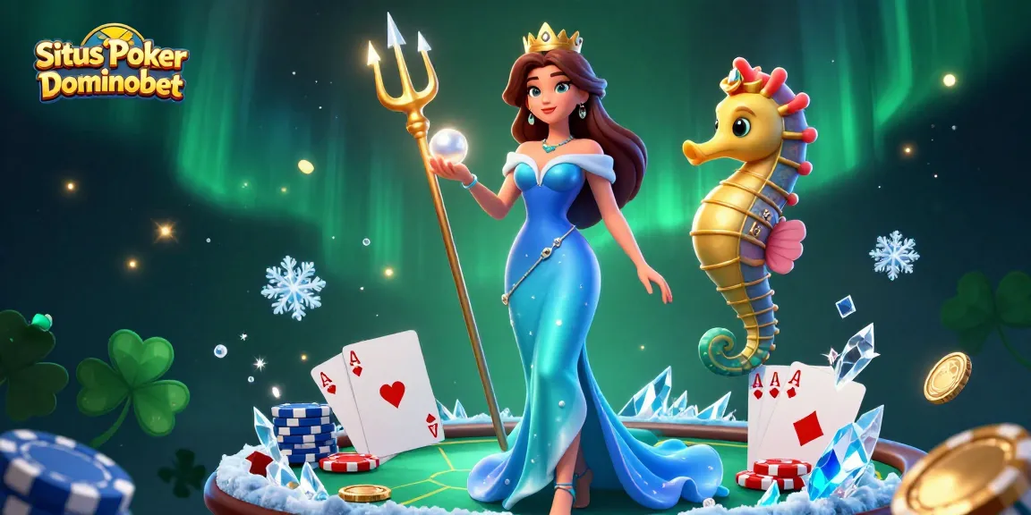 Join the poker excitement on Situs Poker Dominobet with vibrant gaming elements and stunning illustrations.