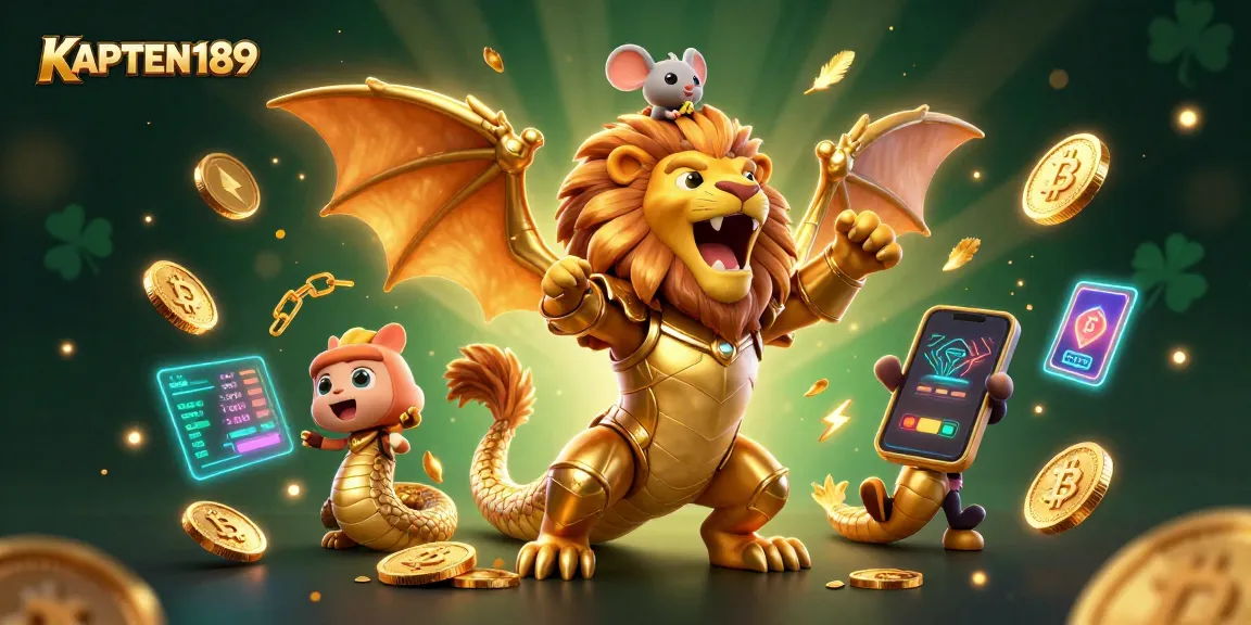 KAPTEN189 menghadirkan keseruan permainan slot online dengan karakter unik dan simbol keberuntungan yang menarik perhatian