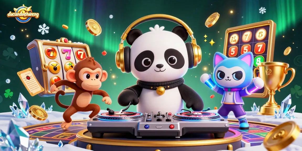 Engage with dacsandatphanrang's dynamic slot game scene featuring colorful characters and exciting gameplay elements.