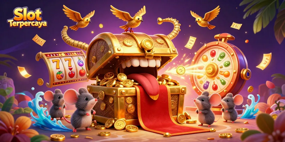 Engage in thrilling Slot Terpercaya adventures with animated characters and exciting gaming elements.