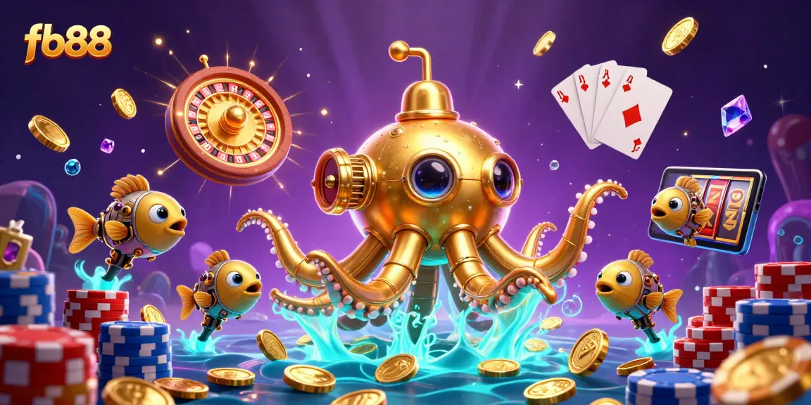 Experience thrilling gameplay with fb88’s vibrant 3D casino scene filled with golden treasures and high-stakes elements.